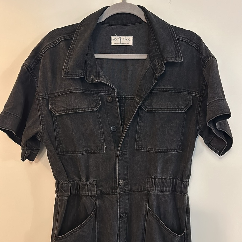 We The Free Marci Denim Jumpsuit - L